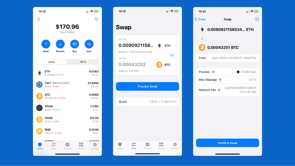 How to Swap Btc to Usdt on Trust Wallet